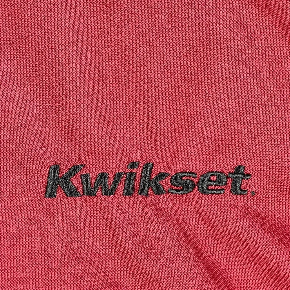 Nike Polo Shirt Mens Large Red Kwikset Logo Golf Travel Work‎ Carpenter Handyman